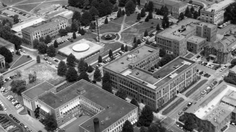 Campus aerial views, 1950s-1960s