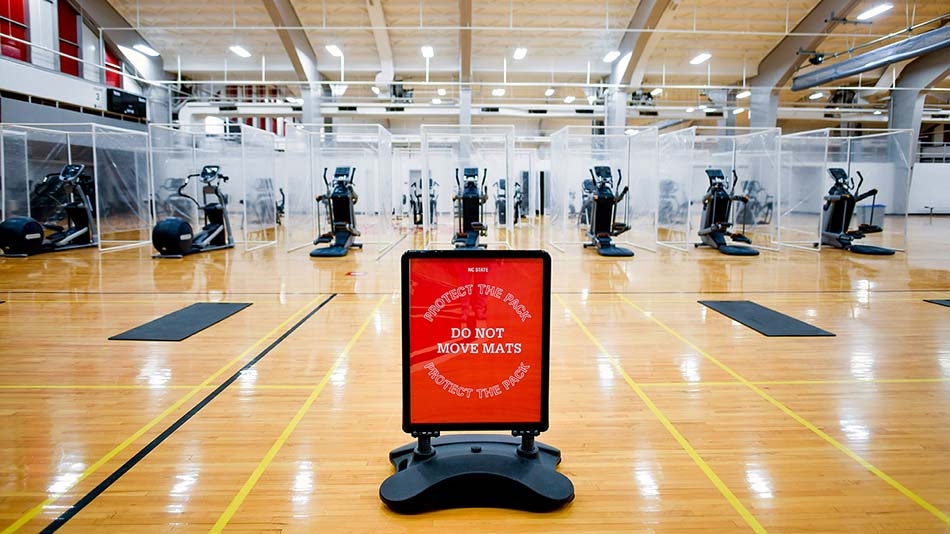 Carmichael Gymnasium equipment